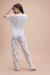 Zivame Mickey and Friends Knit Cotton Pyjama Set - Vapor Blue — thumbnail 3